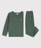 Pijama de rizo afelpado para niño/niña verde VALLEE