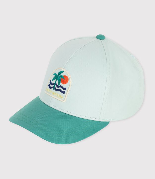 Sombrero infantil de algod&oacute;n azul/multicolor