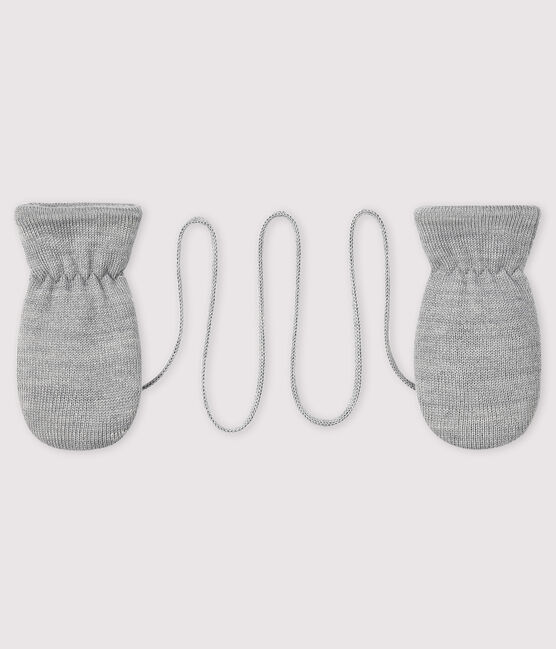 Manoplas para bebé con forro de microfibra polar gris SUBWAY CHINE