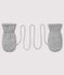 Manoplas para bebé con forro de microfibra polar gris SUBWAY CHINE