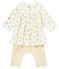Vestido con legging para bebé niña blanco MARSHMALLOW/amarillo DORE