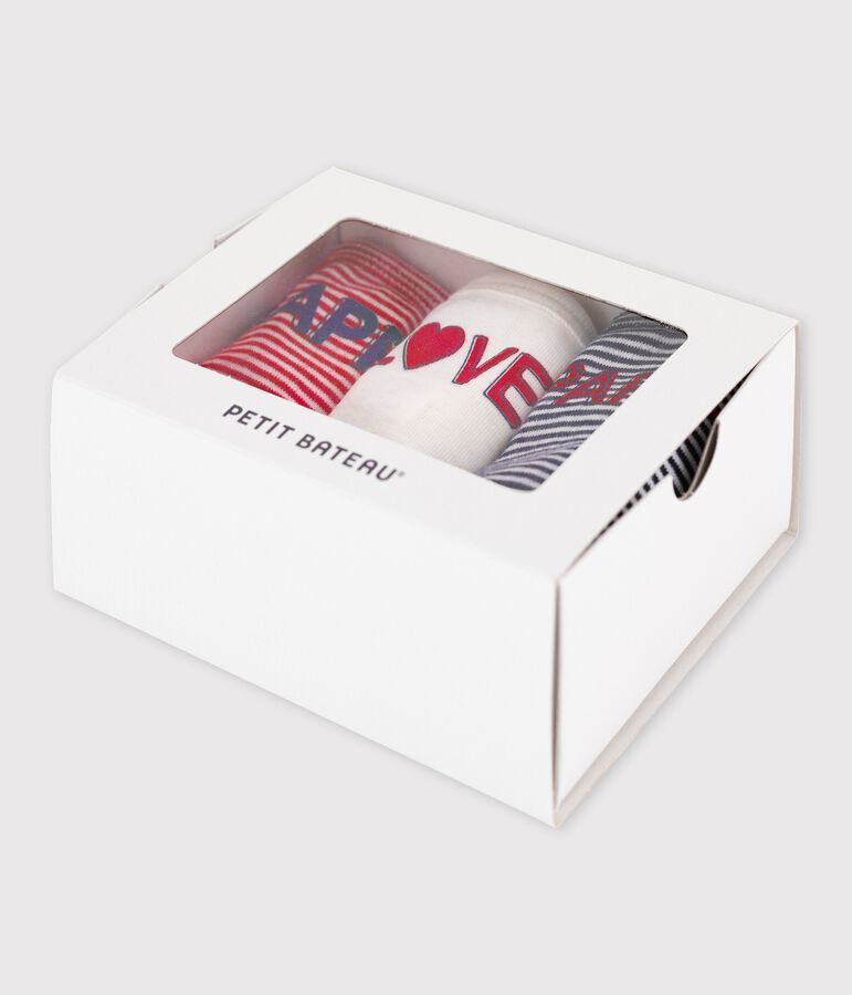 Lote de 3 braguitas de rayas de ni&ntilde;a multicolor