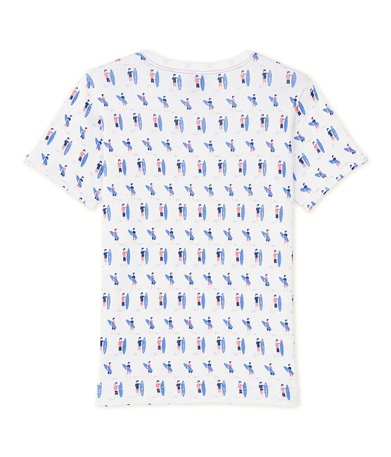 Camiseta estampada para niño blanco ECUME/azul SOURCE
