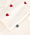 Conjunto de 2 piezas de punto tricotado con corazones bordados para bebé rojo MARSHMALLOW/ POMPEI