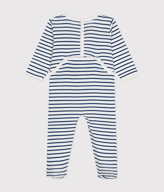 Pijamas de bebé de manga larga de algodón blanco ECUME/ INCOGNITO