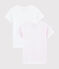 Juego de 2 camisetas de manga corta de milrayas rosas de punto para niña pequeña variante 1