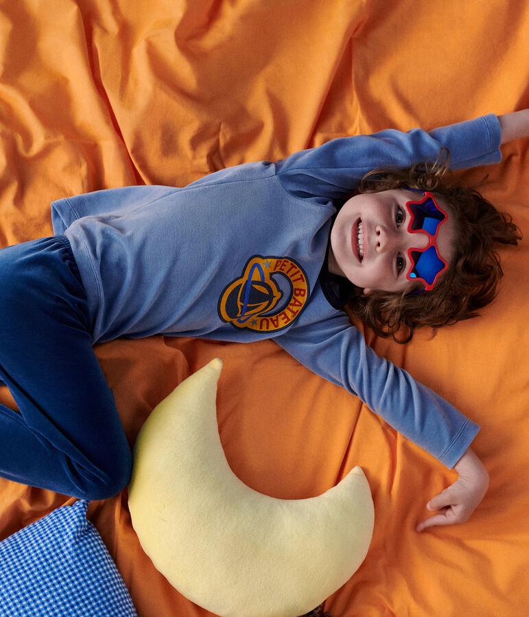 Pijama infantil liso de terciopelo INCOGNITO/ BEACH