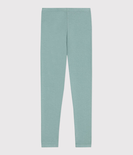Leggings infantiles de algodón liso verde PAUL