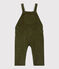 Peto de terciopelo de bebé. verde MILITARY