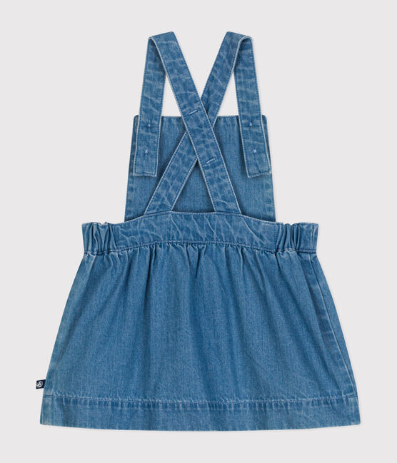 Vestido vaquero ligero sin mangas para bebé azul DENIM CLAIR