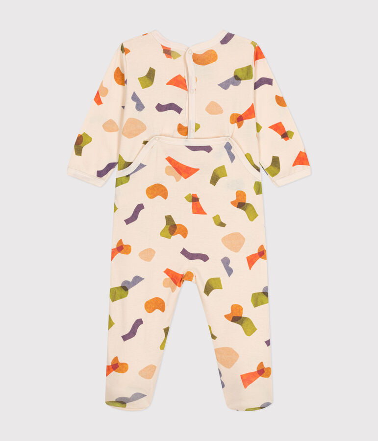 Pijama de algod&oacute;n con estampado para beb&eacute; crudo/multicolor