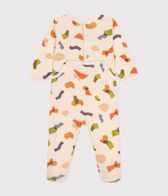 Pijama de algodón con estampado para bebé blanco AVALANCHE/ MULTICO