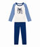 Pijama para niño azul LIMOGES/blanco MULTICO