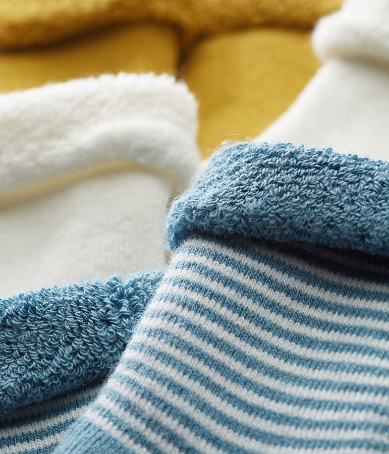 Lote de 3 pares de calcetines para beb&eacute; unisex multicolor