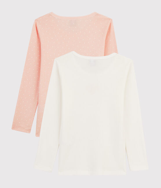 Juego de 2 camisetas de manga larga de niña pequeña variante 1