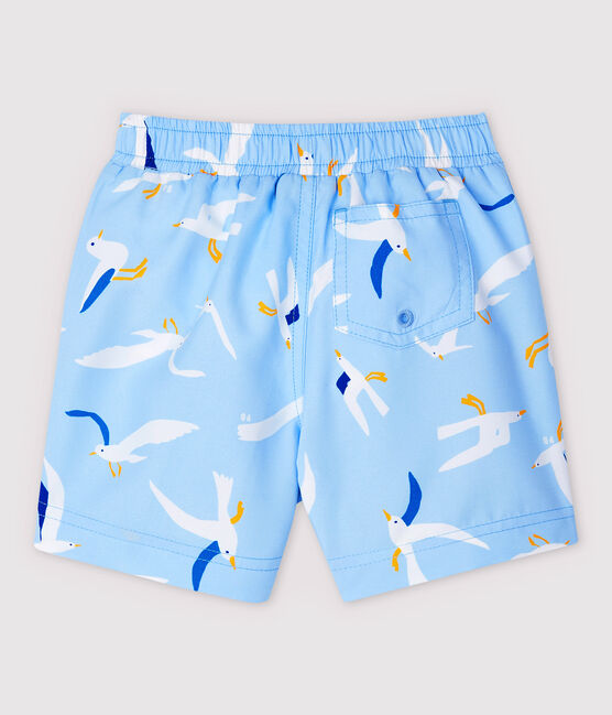 Bañador eco-sostenible de bebé niño azul JASMIN/blanco MULTICO
