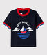 Camiseta de manga corta de algodón de bebé niño