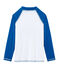 Camiseta de protección solar para niño y niña blanco MARSHMALLOW/azul RIYADH
