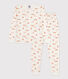 Pijama snugfit de algodón con pájaro