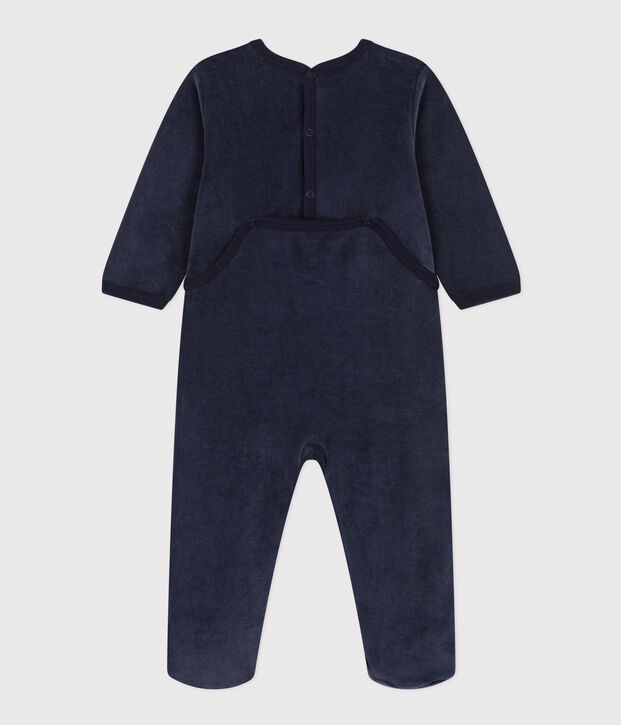 Pijama de terciopelo con perritos para beb&eacute; SMOKING