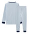 Pijama de punto para niño azul ACIER/blanco MARSHMALLOW