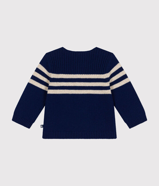 Jersey de punto tricotado con lana azul MEDIEVAL/ AVALANCHE