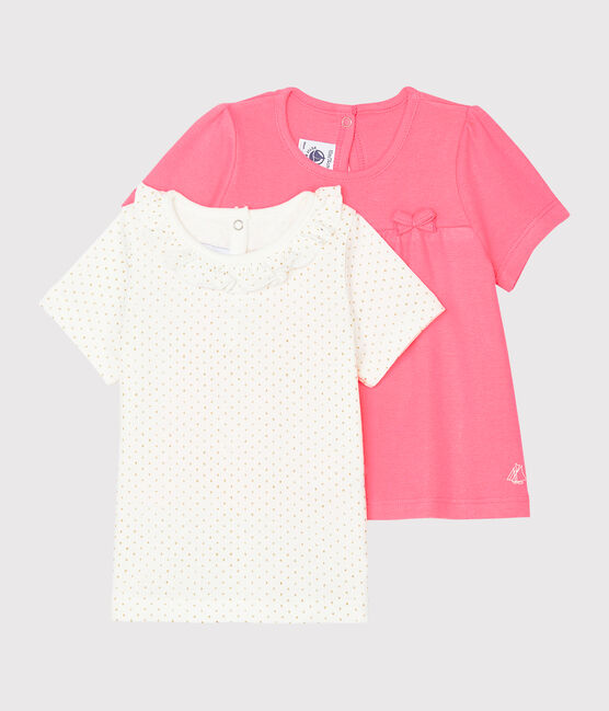 Juego de 2 camisetas para bebé niña variante 1