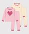 Juego de pijamas infantiles de algod&oacute;n estampado multicolor