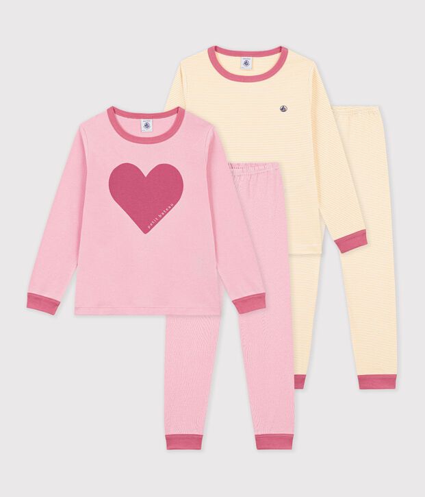 Juego de pijamas infantiles de algod&oacute;n estampado multicolor