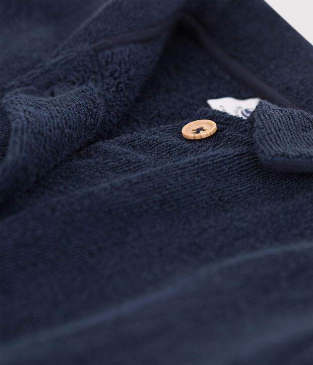 Bata de rizo para ni&ntilde;o azul