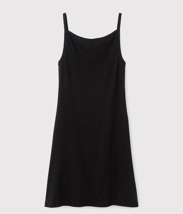 Vestido de tirantes para mujer negro