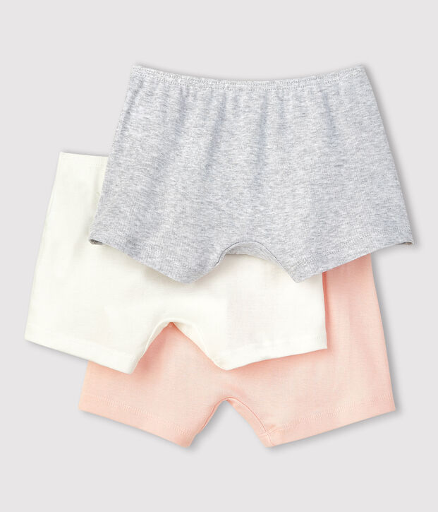 Lote de 3 culottes de ni&ntilde;a multicolor
