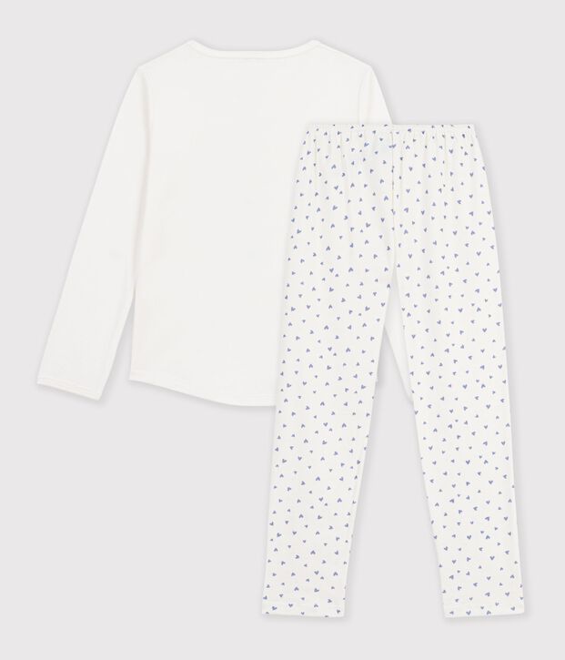 Pijama infantil de algod&oacute;n con estampado de Par&iacute;s azul/azul