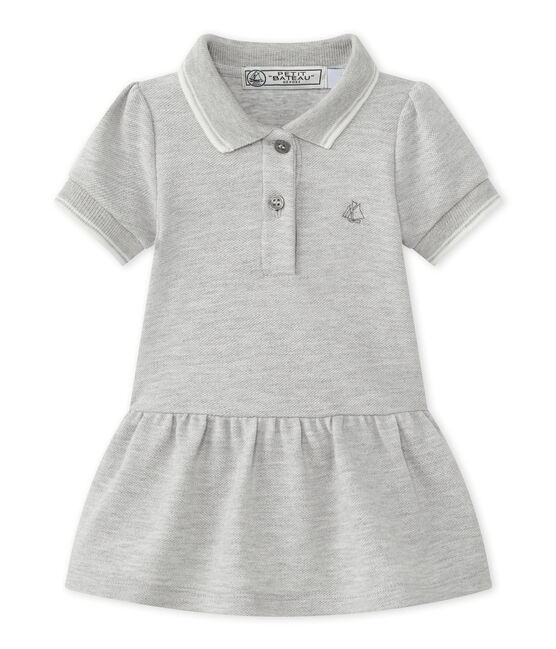 Vestido para niña de manga corta gris BELUGA CHINE