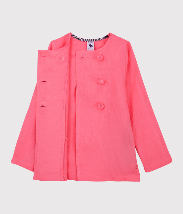 Chaqueta infantil para ni&ntilde;a rosa