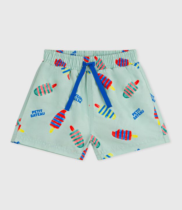 Ba&ntilde;ador con estampado de helados para beb&eacute; azul/multicolor