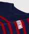 Jersey de lana y algod&oacute;n con rayas marineras para beb&eacute; azul/rojo