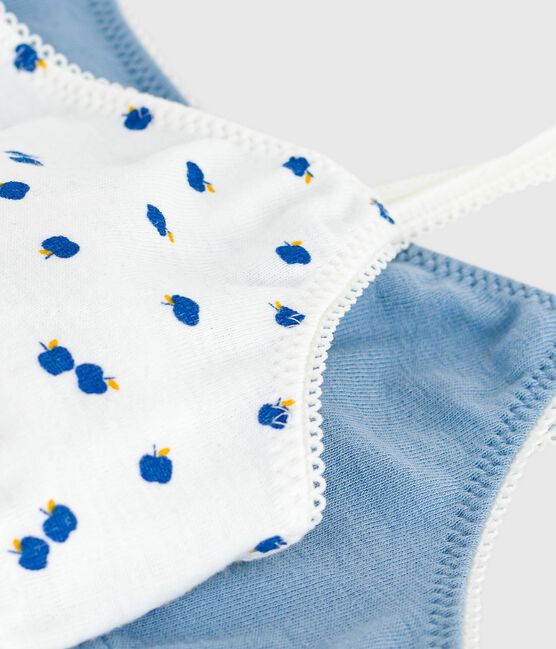 Juego de tops infantiles de algodón con estampado de manzanas variante 1
