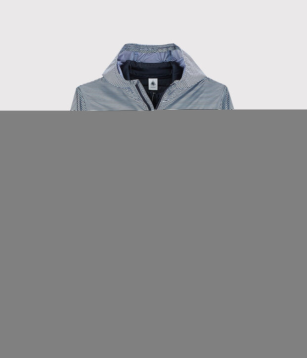 Cortavientos 3 en 1 reciclado para mujer azul/blanco