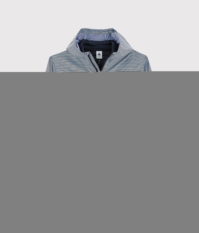 Cortavientos 3 en 1 reciclado para mujer azul/blanco