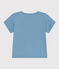 Camiseta de manga corta de jersey de bebé azul AZUL
