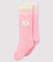 Calcetines altos para bebé rosa MINOIS/blanco MARSHMALLOW