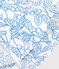 Capeline enfant fille en popeline imprimé azul MARSHMALLOW/ PORCELANA