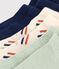 3 pares de calcetines de algodón estampados para niños variante 1
