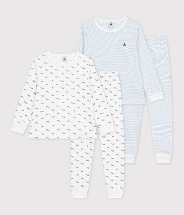 Juego de pijamas infantiles de algod&oacute;n estampado multicolor