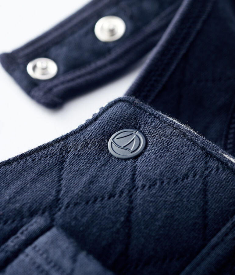 Peto acolchado de beb&eacute;. azul