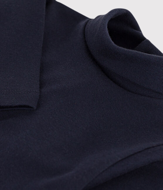 Body de manga larga con cuello vuelto para bebé azul SMOKING