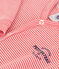 Pijama sin pies de algodón milrayas para bebé naranja ABRICOT/ MARSHMALLOW
