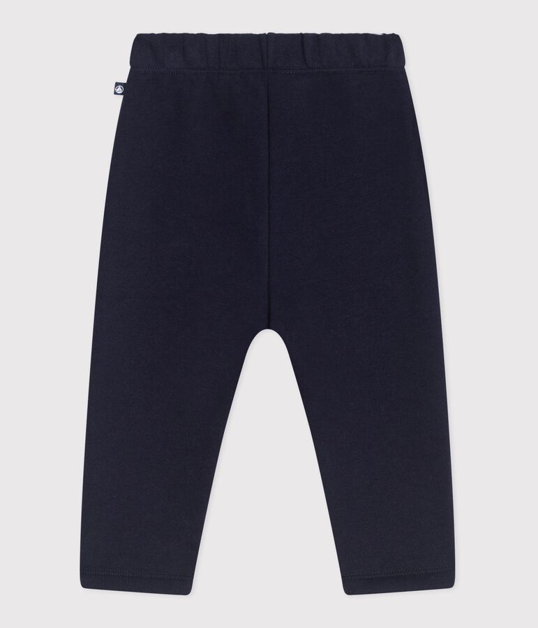 Pantal&oacute;n de jogging liso de algod&oacute;n para beb&eacute; azul