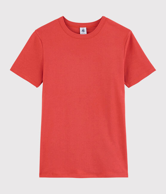 Camiseta de cuello redondo emblemática de algodón de mujer naranja OURSIN